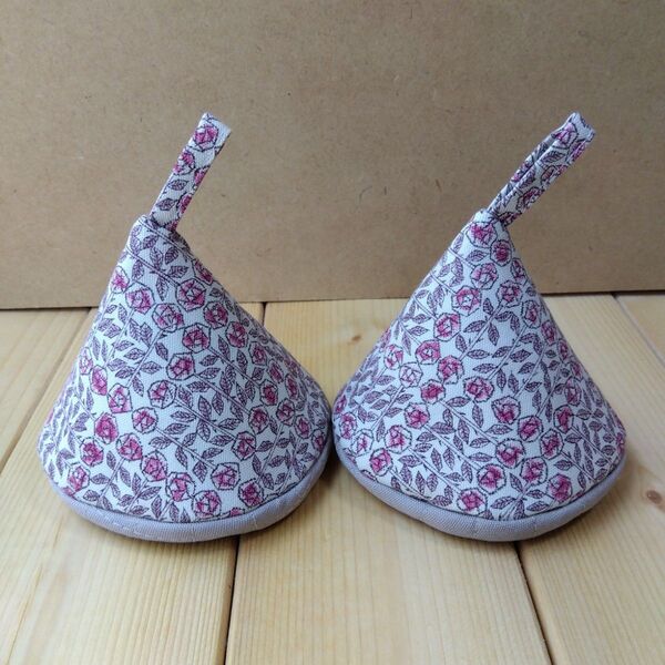 7 ハンドメイド 鍋つかみ 2点セット リバティプリント ミナペルホネン