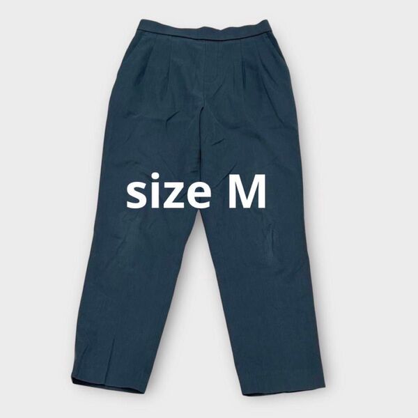 *イージーパンツ*カジュアルパンツ バックゴム くすみ色 M 無地 シンプル レディース