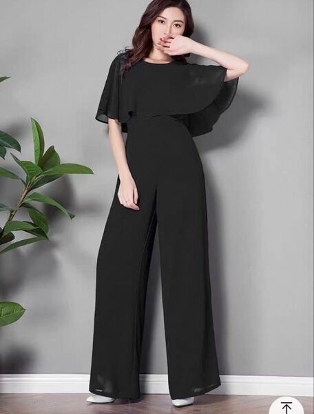 パンツドレス ロング丈 パーティードレス シフォン レディース パンツスーツ ワイドパンツ 結婚式 春 夏