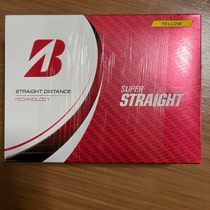 SUPER STRAIGHT (イエロー) 2023年モデル 1ダース ゴルフ ゴルフボール