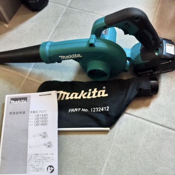 Makita 充電式 ブロワ UB185D 18V ダストバック ノズル 説明書
