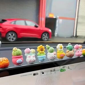 車内アクセサリー ミニチュアフィギュア 7個セット