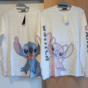 ロングスリーブTシャツ リロ&スティッチ エンジェル ディズニー パニカムトーキョー disney stitch ペア ロンT