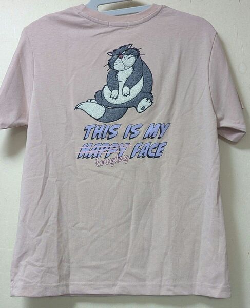 ルシファー サガラ Tシャツ ディズニーキャット シンデレラ ヴィランズ アベイル しまむら ピンク 猫 cat disney