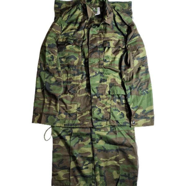ロシア軍 実物 ロシアンウッドランド ウッドランド迷彩 戦闘服 48-50/3-4
