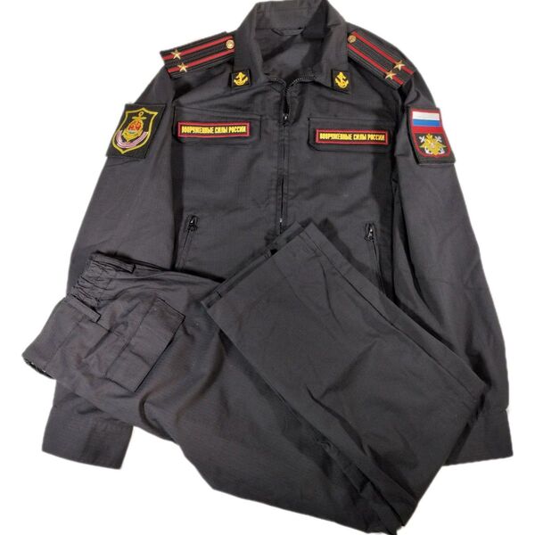 ロシア軍 実物 Военторг製 ロシア海軍歩兵 長袖 常勤服 50-3