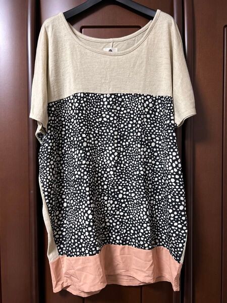 Bou Jeloud ☆ 半袖デザインカットソー チュニック 半袖 カットソー トップス Tシャツ