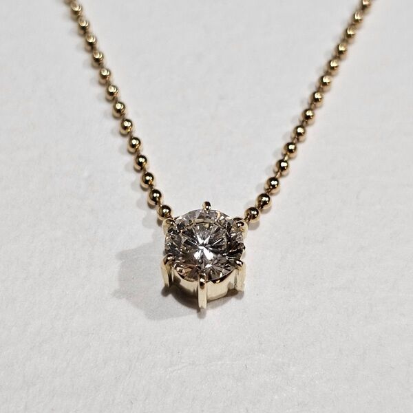 1504 ダイヤネックレスK18YGイエローゴールド0.596ct