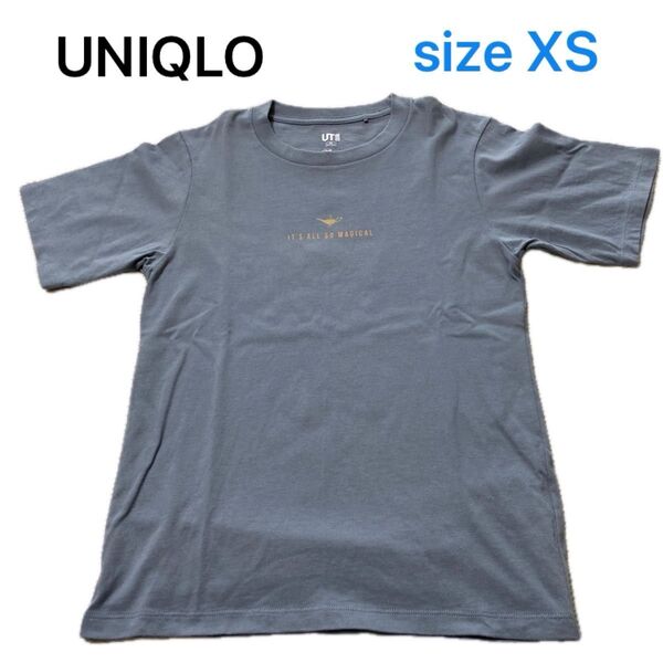 ユニクロ UNIQLO UT ディズニー Tシャツ XS ブルー レディース キッズ 半袖