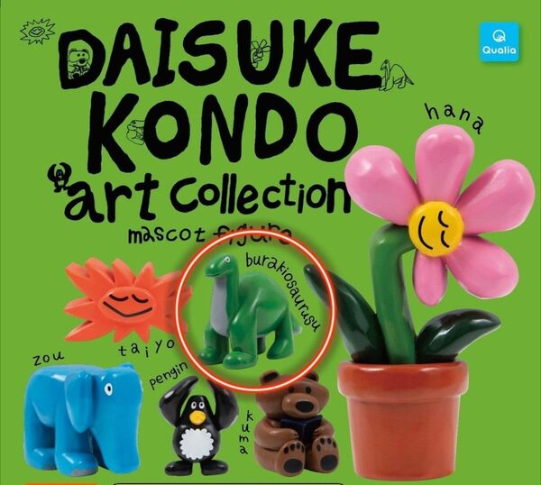 DAISUKE KONDO art collection mascot figure burakiosaurusu ガチャ