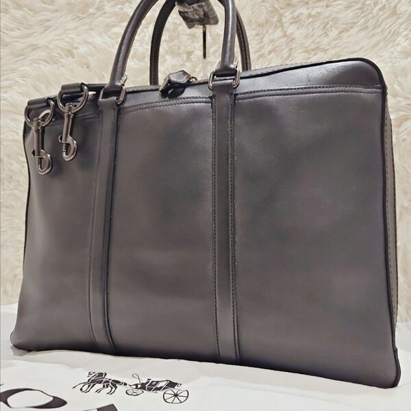 美品 COACH コーチ ビジネスバッグ メトロポリタン 2Way PC 黒