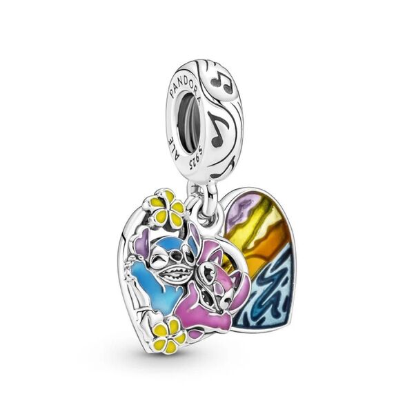 Pandora 香港ディズニー限定 スティッチ&エンジェル チャーム