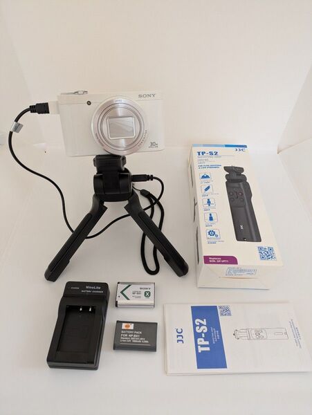【良品】SONY Cybershot DSC-WX500 ホワイト リモートグリップ 充電器付き ソニー サイバーショット
