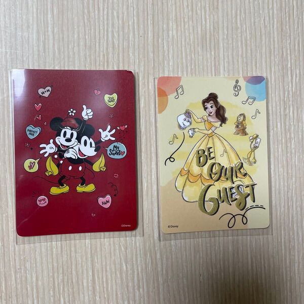 ディズニーストア じゃんけん大会【ミッキーミニー ・美女と野獣 ベル 】カード