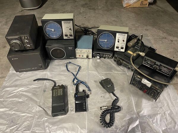 【希少】TRIO ICOM KENPRO 無線機器セット 電源 VFO アンテナチューナー パワーメーター 通電確認済 おまけ付き