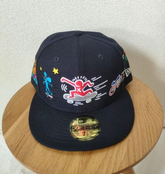 NEWERA ニューエラ キャップ キースヘリングコラボ 中古 59FIFTY