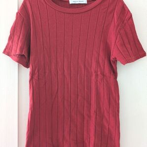AZULbyMOUSSY 半袖Tシャツ 赤 コットン100%