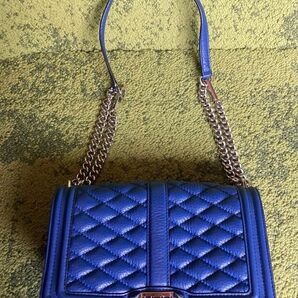 Rebecca Minkoff レベッカ・ミンコフ ショルダーバッグ クロスボディバッグ キルティング レザー ブルー