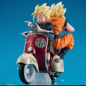 デスクトップリアルマッコイEX ドラゴンボールZ スーパーサイヤ人孫悟空&スーパーサイヤ人孫悟飯&バイク 新品輸送箱未開封