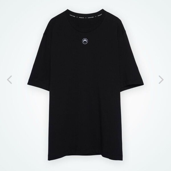 新品未使用 MARINE SERRE ORGANIC COTTON JERSEY PLAIN T SHIRT tシャツ ブラック