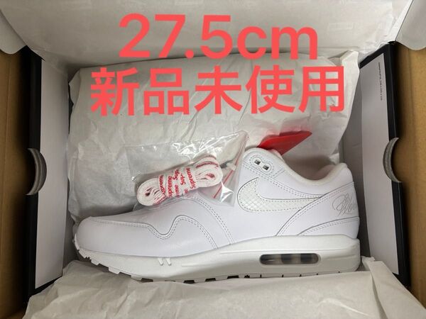 Supreme × Nike Air Max 1 '87 SP "White" 27.5cm