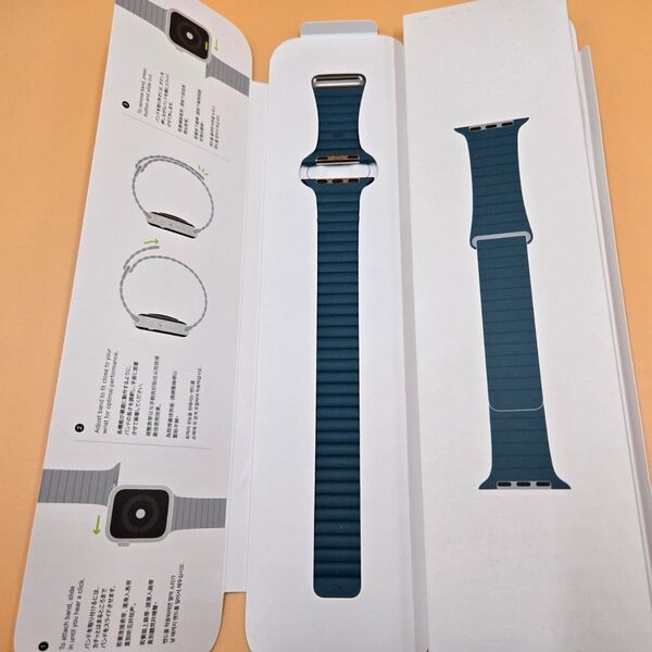 Apple純正 マグネット レザーループ ピーコック バンド