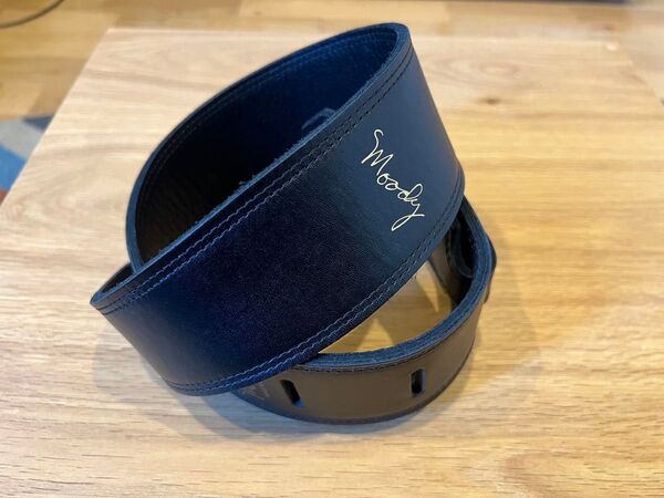 美品 MOODY STRAPS ムーディストラップ L&L2.5" Long Black/Black