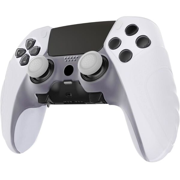 ps5 Edgeコントローラ対応用滑り止め シリコンカバーケース ワイヤレスコントローラー用 サムグリップキャップ付