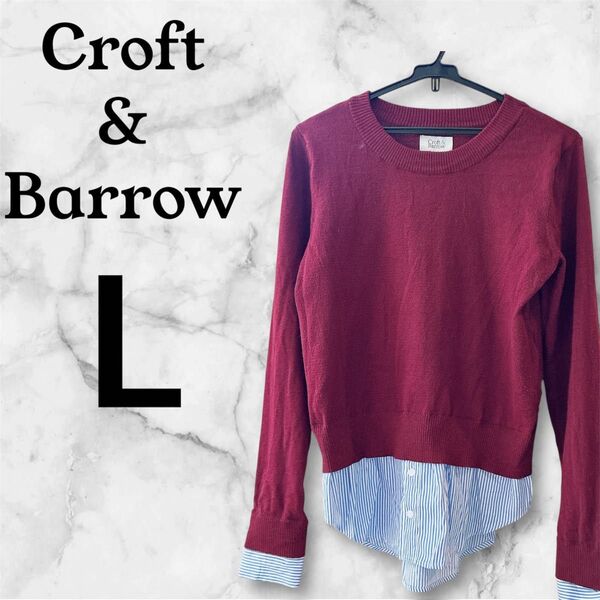 【L】Croft & Barrow セーター レディース 秋冬 輸入古着 USA オシャレ ヴィンテージ トップス 長袖