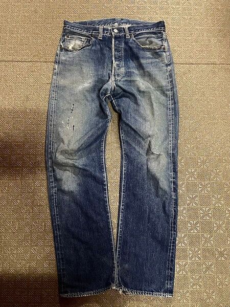 オフセット 50s LEVIS 501 XX BIGE 66前期 オリジナル リーバイス USA製 ジーンズ