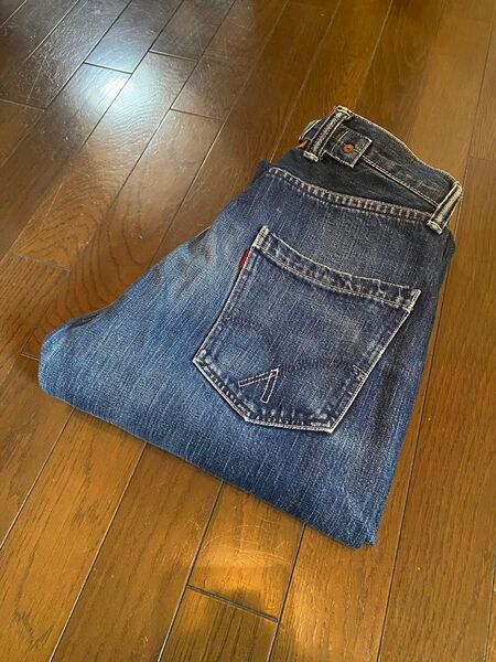 限定廃番フルカウントvintageレプリカデニムジーンズセルビッチ赤耳ボタンフライシンチバックワークカーゴペインターxx