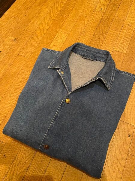 GU デニムジーンズコーチジャケットMデニムジャケット美品 カバーオール完売品 ワークブルゾン 作業服 長袖