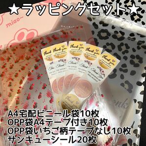 ラッピングセット♪ 宅配ビニール袋 OPP袋 サンキューシール 防水 フリマ発送