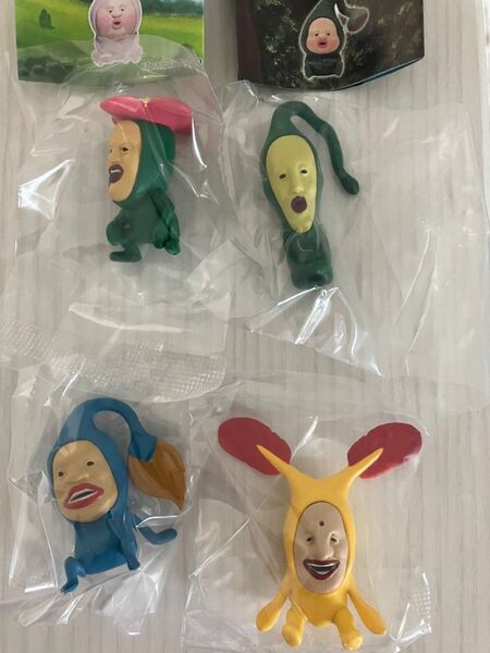こびとづかん おすわりマスコット フィギュア 4体セット ガチャガチャ 未開封