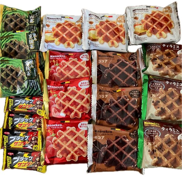 マネケン ワッフルセットまとめ売り ブラックサンダー4個付
