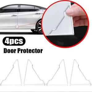 【新品未使用】4Pcs衝突防止ドアシリコンプロテクター,傷防止ドア保護ステッカー