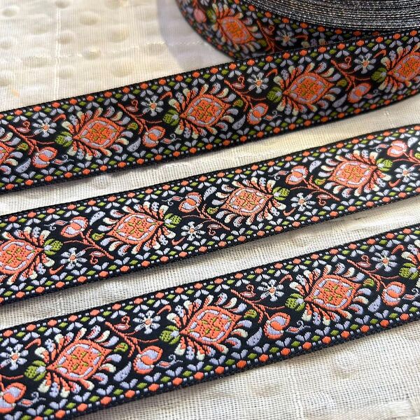【刺繍リボン★1m販売】チェンマイ リボン エスニック チロリアンテープ