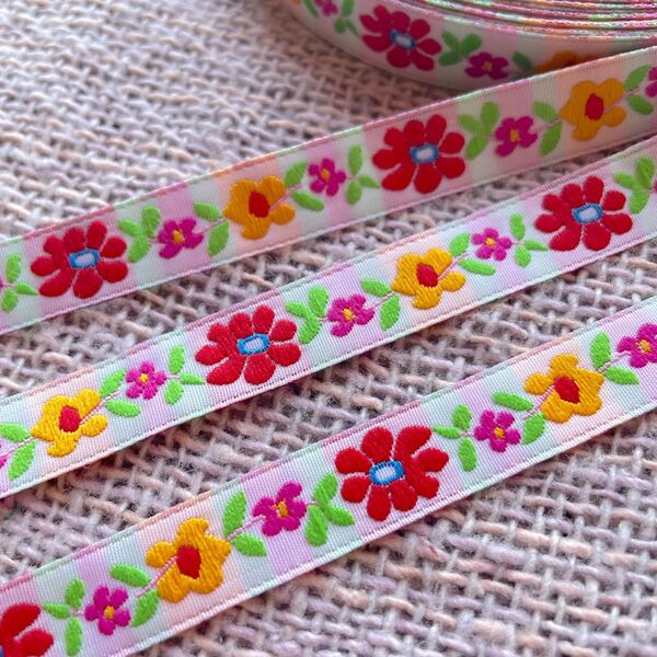 【刺繍リボン★2m販売】チェンマイ リボン エスニック チロリアンテープ