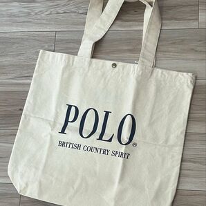 未使用新品★POLO★帆布 キャンパストートバッグ 帆布 肩がけOK♪ 通学 カジュアル