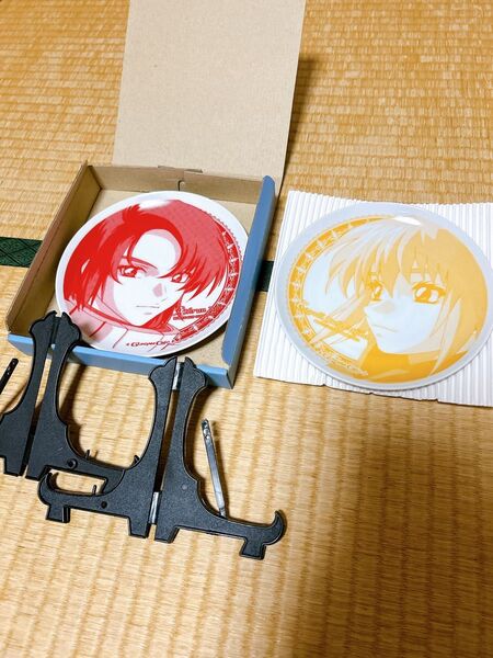 機動戦士ガンダムSEED SEED絵皿 ガンダムカフェ SEEDフェア限定 アスラン&カガリ