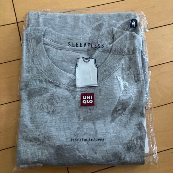 UNIQLO ユニクロ 無地ノースリーブ ライトグレー Mサイズ