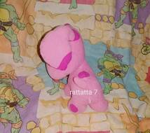 ☆1999☆Tyco☆Blue's Clues Magenta☆Talking Musical Barking Plush Pink Dog☆ブルースクルー☆マジェンタ☆ギミック付☆犬☆ぬいぐるみ_画像5