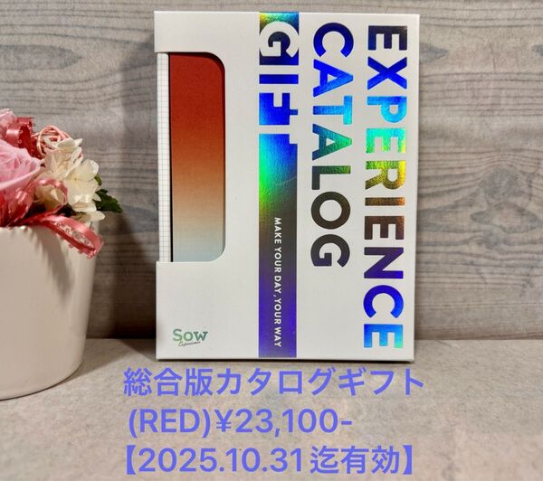 SOW EXPERIENCE ソウ エクスペリエンス 総合版カタログギフト(RED)¥23,100-【2025.10.31迄有効】