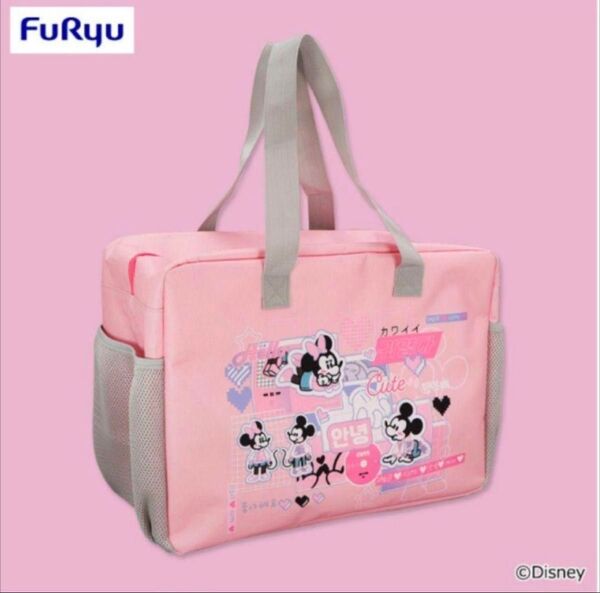 【早い者勝ち激安価格】Furyu ミッキーマウス ミニーマウス ちょっもっさ トラベルバッグ♪
