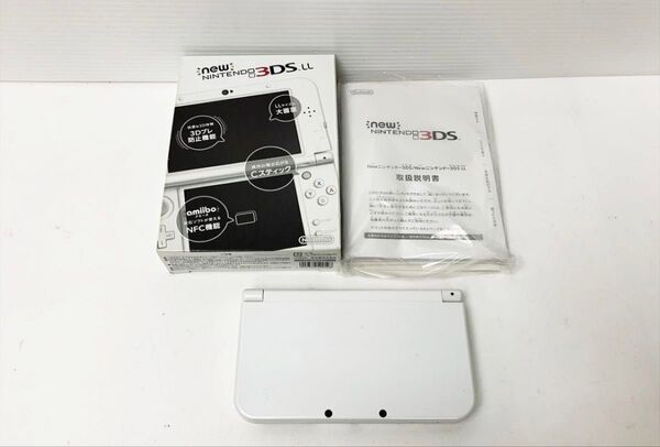 Newニンテンドー3DSLL 本体 セット ホワイト RED-001 任天堂 初期化/動作確認済 内箱なし