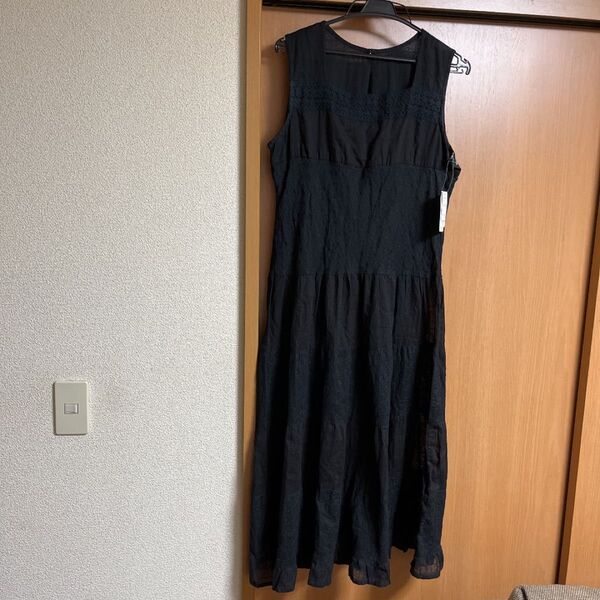 ワンピース 黒 しまむら