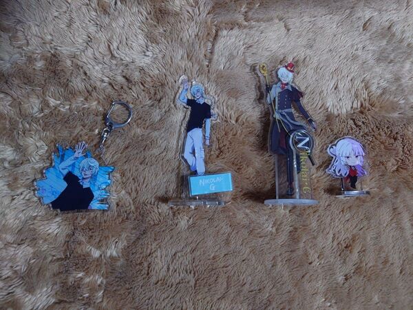 文豪ストレイドッグス アクリルスタンド アクスタ キーホルダー ニコライ・ゴーゴリ シグマ レッド東京タワー ジョイポリスにて