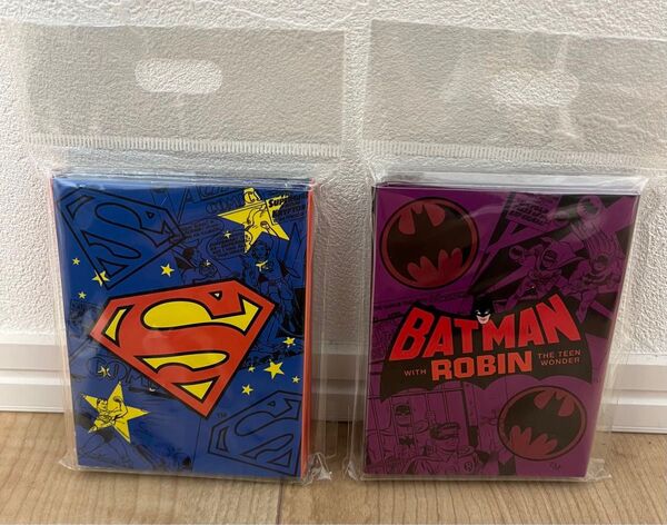【新品未使用】スーパーマン バットマン 付箋メモ帳 2個セット