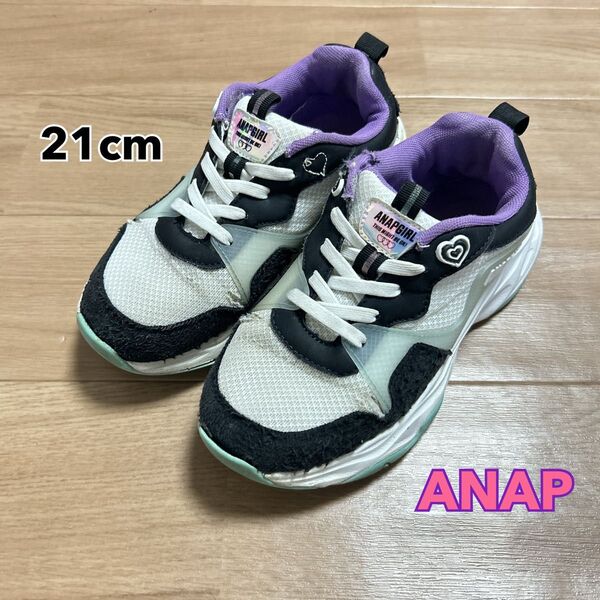 ANAP アナップ スニーカー 靴 キッズ ガール 21cm