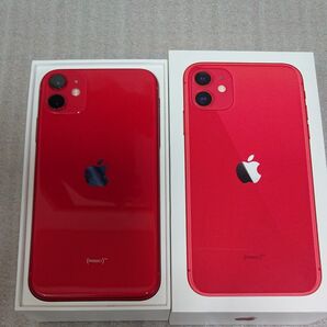 外装美品 iPhone11 64GB レッド SIMフリー ジャンク